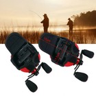2pc Red Fishing Reel Bag Protective Cover Baitcasting Trolling Pouch Protector