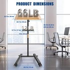 Lectern Podium Stand With Storage Platform  Height Adjustable Steady Standing