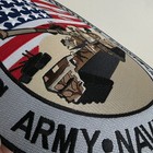 United States Military Support Our Troops Jumbo 12   Jacket Patch