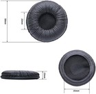 Ear Cushions Leatherette Spare Replacement Earpads For Pack Of 6  Black 