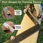 4 Pack Stair Gauge Set For Framing  Layout Tool For Carpentry  gold 