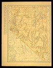 Antique Map Of Nevada Wall Art Old Original Atlas Pioche Winnemucca Carson City