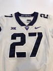 Game Worn Used Nike Tcu Horned Frogs Football Jersey Size 42  27
