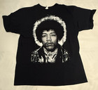 Jimi Hendrix Anvil Tear Away Label Black Short Sleeve T-shirt  Size Large   Vg