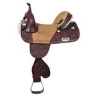 Hilason Western Horse Saddle American Leather Trail Barrel Racing   Treeless