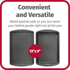 Everyday Nonstick Steel Bakeware Gray Includes Cookie Sheet Cake Pan Loaf Pan Mu