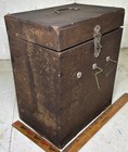 1890s Antique Battery Box Electric Motor Quack Medicine Science Lab Bipolar Fan