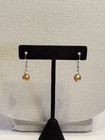 Silver Tone And Brown Glass Beaded Necklace And Earring Set Fashion Casual New