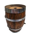 Vintage Rustic Style Wooden Root Beer Keg Barrel W spigot spout   Read Descr