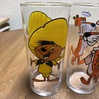 Lot Of 5 Vintage 1973 Pepsi Looney Tunes Warner Bros  Collector Series Glasses