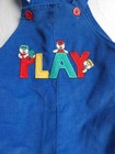 Vintage 80s 90s Buster Brown Corduroy Overalls 24m Blue Classic Playwear Kidcore