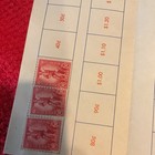 Official United States Savings Stamp Album W  4 Minute Men 10c Stamps  1955