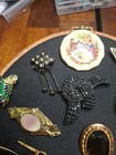 Large Lot Of 22 Antique To Vintage Brooches