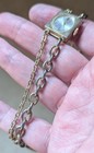 Vintage Oris Gold Tone Oval In Rectangle Watch Choker With Double  Chain 