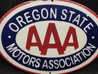 Porcelain Aaa Motors Enamel Metal Sign Plate Size 20  X 14  Inches