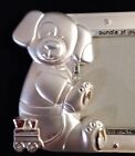 Nwt Malden Table Photo Frame-silver Tone Teddy Bear-2 5 x3 5  Picture Baby Boy