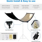 Selens 23 x70  Curved Light Studio Reflector Clamshell   Portrait Photography