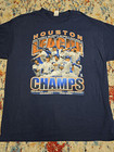 Houston Astros Graphic T-shirt Men  Xl Navy Blue 2017 World Series Mlb Baseball