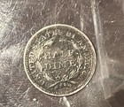 1853 P Seated Liberty Half Dime With Arrows Amazing Detail  