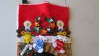 Christmas Stocking Felt Hand Stitched Bucilla Holiday Hearth   Finished
