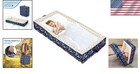 Portable Foldable Toddler Travel Bed - Safe Foam Crib For Kids  Ocean Blue