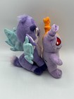 Neopets Split Grundo Alien  2008 Jakks Pacific   2004 Faerie Purple Ixi Plushies
