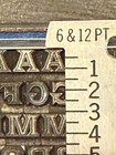 18 Point Keystone Open  ms j  For Letterpress Type For Printing Rare   