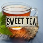 Sweet Tea Farmhouse Style Wood Look Sign Gift   Metal Decor 106180028280