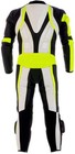 Motorcycle New Yellow white One Piece Leather Track Racing Suit Ce Approved