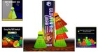 Durable Nylon Night Glow Badminton Shuttlecocks - Multicolor 5  10  11 Pack
