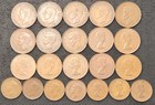 Australia   New Zealand Bronze Large Penny   Half Penny Lot  1938 - 64  Gb-10a