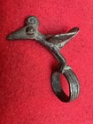 African Ethnographic Art Dogon Tribe Mythical Bird Creature Bronze Ring   Mali