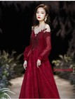 New Evening Formal Party Ball Gown Prom Bridesmaid Host Acting Long Dress Sz