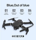 E88 Pro Foldable Quadcopter Rc Drone - Wifi Fpv 4k Hd Camera Black Plastic New