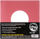  500  7  Record Inner Sleeves - Premium Colored Red Paper 45rpm Archival