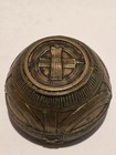 Antique Indian Brass Dhokra Bronze Bowl Rice Measurement