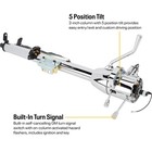 Universal Gm Tilt Steering Column 28  Chrome  5-position Tilt  On-column Key
