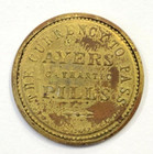 Ayer s Cathartic Pills Long Arrows 3 Cent Encased Postage Scott Ep3 Vf Very Fine