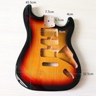 Sunburst Electric Guitar Body Glossy For Diy Fender St Strat Guitar Poplar Hsh
