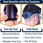 Self Haircut Kit For Men   2pcs Selfcut Guide Men  Neckline Shaving Black