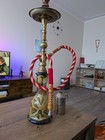 1 Hose Glass Water Pipe Vase Tobacco Shisha Nargile Smoking Hookah Bong Set