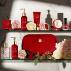 Luxury Japanese Cherry Blossom Bath And Body Beauty Kit With Leather Bag   Gift