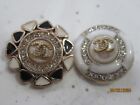 Chanel 2 Buttons   23-24mm  Gold  Tone  Metal    This Is For 2
