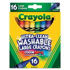 Crayola Large Washable Crayons 16 Ct School Supplies For Kindergarten Toddler Cr