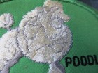 Vintage Poodle Cloth Dog Patch 1970s 