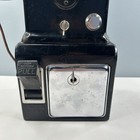 Western Electric Pay Telephone 3 Coin Slot 1930 s Black - Works And Original 