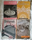 Large Lot Of Vintage Crochet Patterns Books - Edgings Doilies Bedspreads