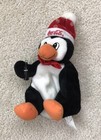 Coca Cola Plush Penguin 1997 Snowflake Cap Coke Bottle With Tags  0103 Vintage