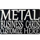  80mm Thick Custom Personalized Laser Engraved Metal Business Cards