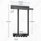 Towel Rack Wall Mounted bathroom Rolled Towel Holder metal Black Shelf Towel Han